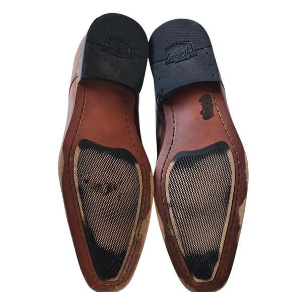 Florsheim Postino Cap Toe Oxfords, Brown Leather Shoes, Size 10D main image 4